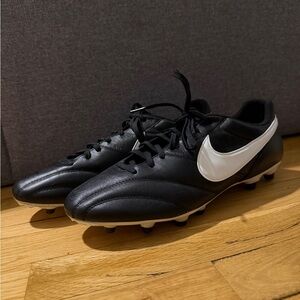 Nike Black and White Soccer Cleats